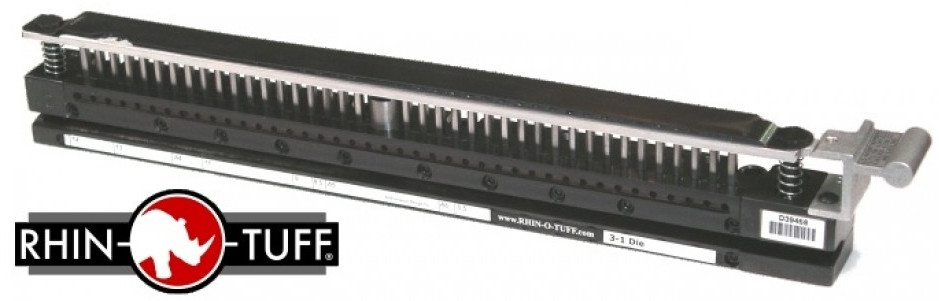 Bild von RHIN-O-TUFF Stanzwerkzeug  3:1, Quadratisch 4 x 4 mm mit Daumenloch zu HD-7700