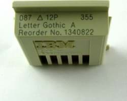 Bild von IBM Quietwriter Schriftmodul "Dual Gothic" 12