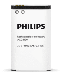 Zeige Details für Akku PHILIPS Li-Ion (ACC8100) Bild von Akku PHILIPS Li-Ion (ACC8100)