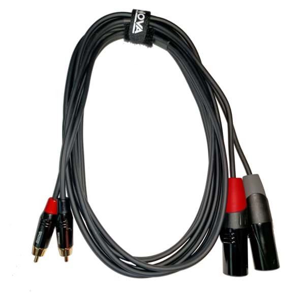 Bild von XLR male Cinch Kabel - Audio RCA Adapterkabel Stereo