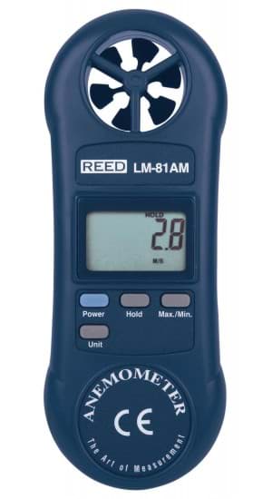 Bild von REED kompaktes Flügel-Anemometer / Luftgeschwindigkeits-Messgerät / LM-81AM