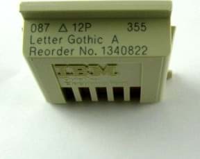 Bild von IBM Quietwriter Schriftmodul "Dual Gothic" 12