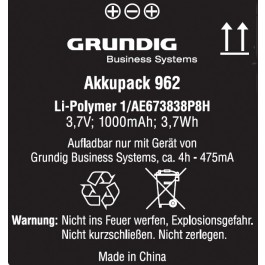 Bild von Grundig Akkupack 962